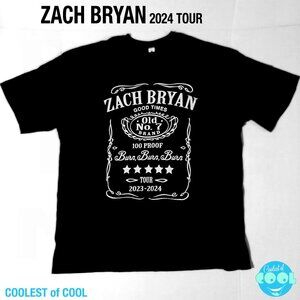 Zach Bryan Official 2024 Tour Merch Whiskey Unisex XXLarge Black 2XL Tshirt NWOT